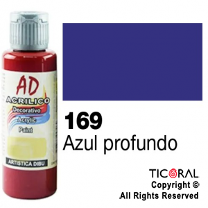 ACRIL.DECOR.AD 169 AZUL ULTRAMAR PROFUNDO 60ML X 6 UNIDADES