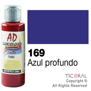 ACRIL.DECOR.AD 169 AZUL ULTRAMAR PROFUNDO 60ML X 6 UNIDADES