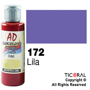 ACRIL.DECOR.AD 172 LILA 60ML X 6 UNIDADES