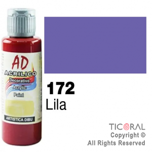 ACRIL.DECOR.AD 172 LILA 60ML X 6 UNIDADES