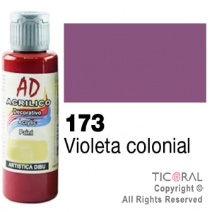 ACRIL.DECOR.AD 173 VIOLETA COLONIAL 60ML X 6 UNIDADES