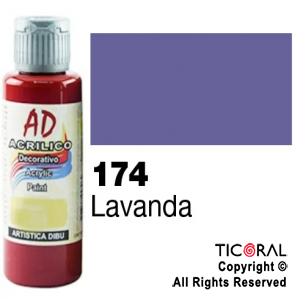 ACRIL.DECOR.AD 174 LAVANDA 60ML X 6 UNIDADES