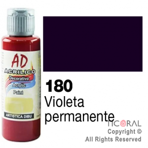 ACRIL.DECOR.AD 180 VIOLETA PERMANENETE 60ML X 6 UNIDADES