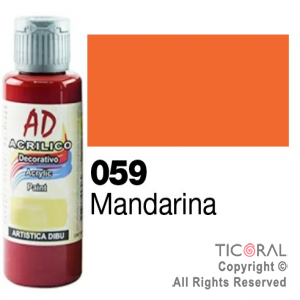 ACRIL.DECOR.AD 059 MANDARINA X 6 UNIDADES