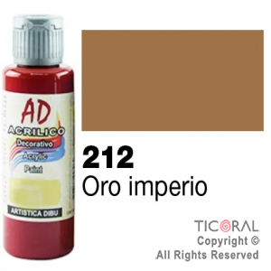 ACRIL.DECOR.AD 212 ORO IMPERIO 60ML X 6 UNIDADES