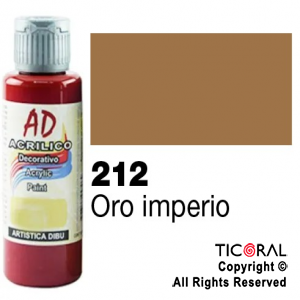 ACRIL.DECOR.AD 212 ORO IMPERIO 60ML X 6 UNIDADES