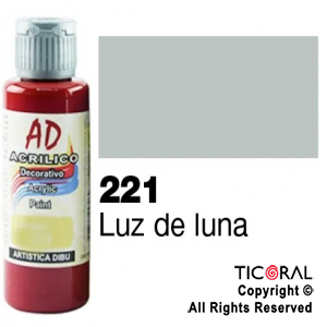 ACRIL.DECOR.AD 221 LUZ DE LUNA 60ML X 6 UNIDADES