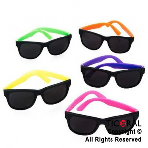 ANTEOJO RB NEGRO PATILLAS FLUO SURTIDO x 1