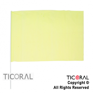 BANDERA PLAST FLUO 40X60CM AMARILLA x 20