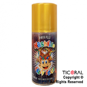 PINTA PELO NASHVILLE EN AEROSOL DORADO X 80GR x 6