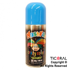 PINTA PELO NASHVILLE EN AEROSOL CELESTE X 80GR x 6