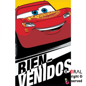 CARS 2019 AFICHE BIENVENIDOS CON RECORDATORIO X 2