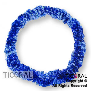 COLLAR HAWAIANO BOA METAL AZUL HS644-5 x 6