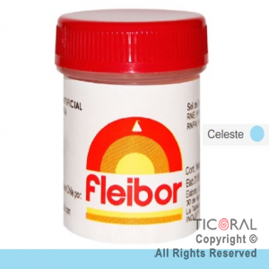 COLORANTE FLEIBOR CELESTE PASTA 15GR x 4