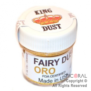 COLORANTE EN POLVO FAIRY GLITTER KD ORO 4GR x 4