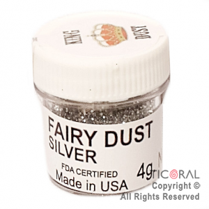 COLORANTE EN POLVO FAIRY GLITTER KD PLATA 4GR x 4