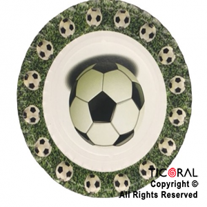 PLATO IMPRESO FUTBOL 22.5CM x 10