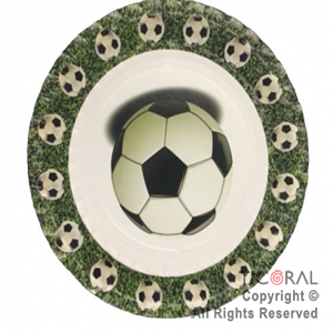 PLATO IMPRESO FUTBOL 22.5CM x 10