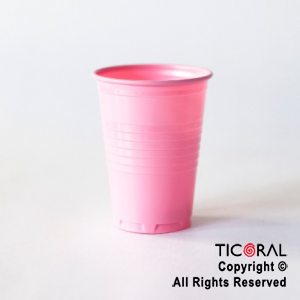 VASO 180CC LISO ROSA x 100 UNIDADES BELLA CUP