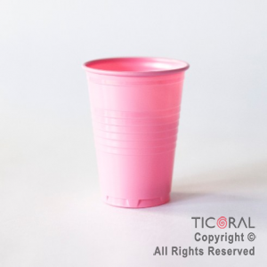 VASO 180CC LISO ROSA x 100 UNIDADES BELLA CUP