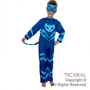 DISFRAZ HEROES EN PIJAMA CATBOY AZUL TALLE 0 x 1