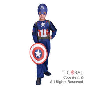 DISFRAZ CAPITAN AMERICA TALLE 2 x 1