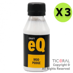 ACC. EQ MOD PODGE ADHESIVO DECOUPAGE 100 ML X 3 UNIDADES