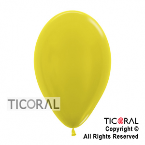 GLOBO S R12 METAL AMARILLO x 10