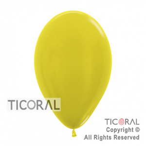 GLOBO S R12 METAL AMARILLO x 10