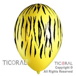 GLOBO S R12 INF FASHION TIGRE JG2 AMARILLO x 10