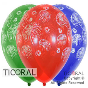 GLOBO S R12 INF CRISTAL SURT FUEGOS ARTIFICIALES x 10