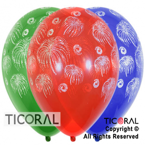 GLOBO S R12 INF CRISTAL SURT FUEGOS ARTIFICIALES x 10