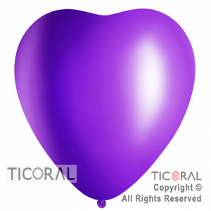 GLOBO SEMPERTEX CORAZON 16 FASHION VIOLETA x 50