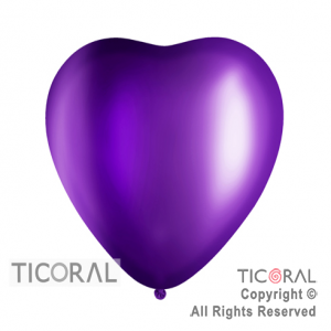 GLOBO S CON FORMA 12 METAL VIOLETA x 50