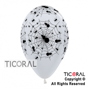 GLOBO S R12 INF SATIN BLANCO TELARAA x 50