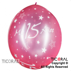 PIATA S R36 INF SATIN MIS 15 AOS ROSA ESTRELLAS x 1