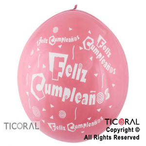 PIATA S P40 FASHION FELIZ CUMPLE FIESTA 2C 009 ROSA x 1