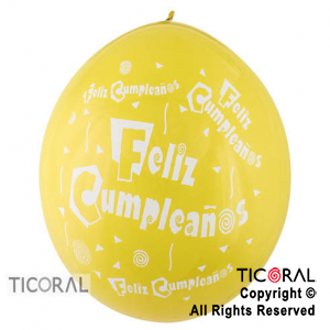 PIATA S P40 FASHION FELIZ CUMPLE FIESTA 2C 020 AMARILLO x 1