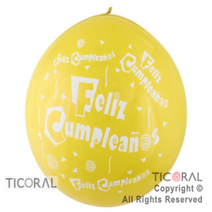 PIATA S P40 FASHION FELIZ CUMPLE FIESTA 2C 020 AMARILLO x 1