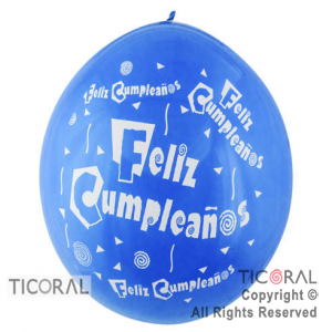 PIATA S P40 FASHION FELIZ CUMPLE FIESTA 2C 040 AZUL x 1