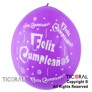 PIATA S P40 FASHION FELIZ CUMPLE FIESTA 2C 050 LILA x 1