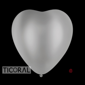 GLOBO SEMPERTEX CORAZON 12 CRISTAL 390 TRANSPARENTE x 50