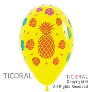 GLOBO S R12 INF FASHION TROPICAL AMARILLO x 50