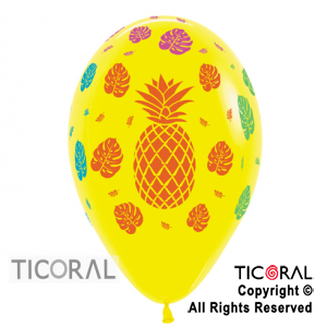 GLOBO S R12 INF FASHION TROPICAL AMARILLO x 50