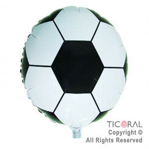 GLOBO MYLAR REDONDO 18  PELOTA FUTBOL ENVASADO HS7958-M-1 X 1 X ( 5 )