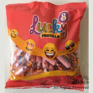 GOLO PASTILLAS LUCKY 8 SABOR FRUTILLA x 200GR