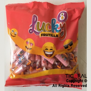 GOLO PASTILLAS LUCKY 8 SABOR FRUTILLA x 200GR