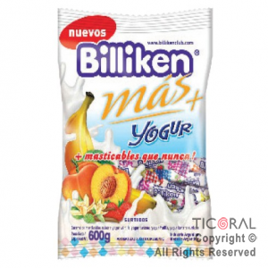 CARAMELO MASTICABLE BILLIKEN YOGURT X 600GR x 1