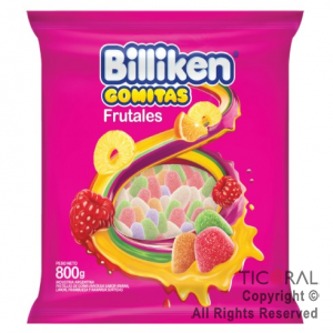 GOLO GOMAS BILLIKEN FRUTALES X 800GR x 1