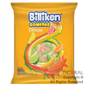 GOMAS BILLIKEN CITRICAS X 800GR x 1